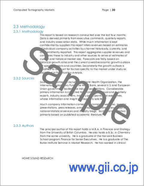 サンプル2：コンピュータ断層撮影（CT）市場：用途別、技術別、場所別、製品別 - エグゼクティブコンサルタントガイド付き（2023年～2027年）