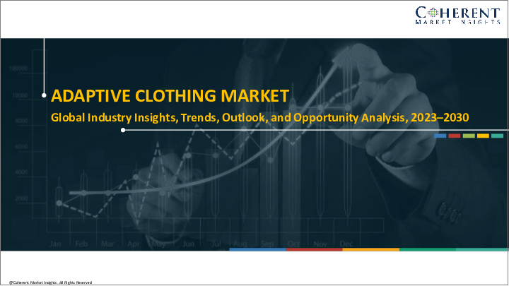 表紙：アダプティブウェア市場：製品タイプ別、エンドユーザー別、地域別：規模、シェア、展望、機会分析、2023年～2030年