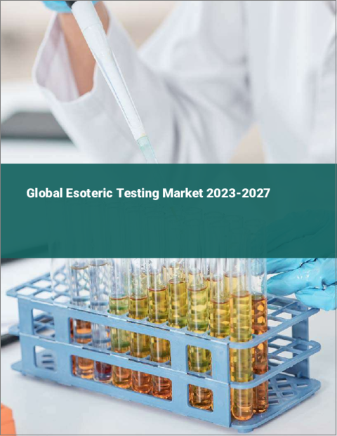 表紙：特殊検査の世界市場 2023-2027