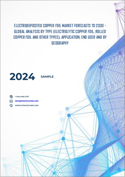 表紙：電解銅箔市場の2030年までの予測：セグメント別、地域別の世界分析