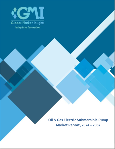 表紙：石油・ガス向け電動水中ポンプ市場：用途別、動作別、予測、2023年～2032年