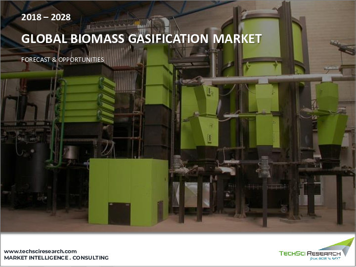 表紙：バイオマスガス化市場-世界の産業規模、シェア、動向、機会、予測、2018-2028年