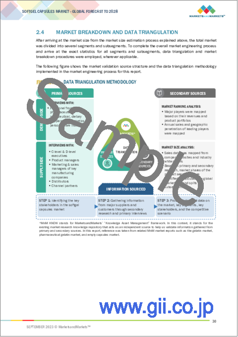 サンプル1：ソフトジェルカプセルの世界市場 (～2028年)：材料・原料 (豚・牛)・用途 (医薬品・栄養&健康補助食品・化粧品&パーソナルケア)・地域別