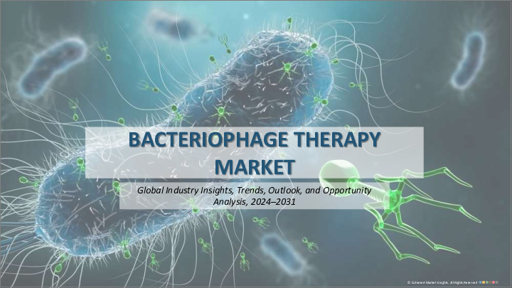 表紙：バクテリオファージ療法市場：標的細菌別、適応疾患別、投与経路別、流通チャネル別、地域別