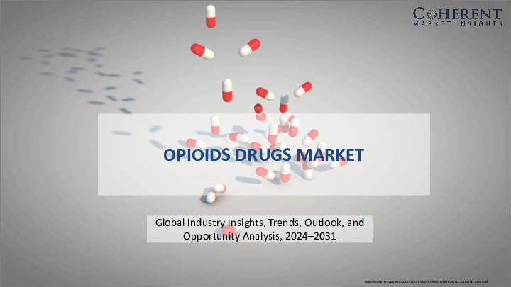 表紙：オピオイド薬市場：薬剤タイプ別、用途別、投与経路別、流通チャネル別、地域別