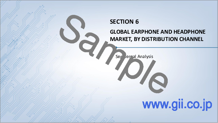 サンプル2：イヤホン・ヘッドホン市場：製品タイプ別、用途別、流通チャネル別、エンドユーザー別、地域別