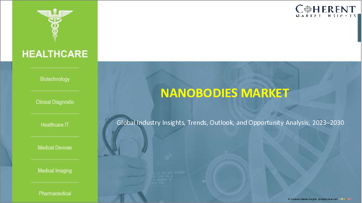 表紙：ナノボディ市場：製品タイプ別、治療領域別、用途別、エンドユーザー別、地域別