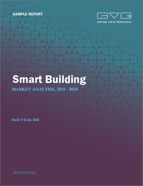 表紙：スマートビルディングの市場規模、シェア、動向分析レポート：ソリューション別、サービス別、最終用途別、地域別、セグメント予測、2023年～2030年
