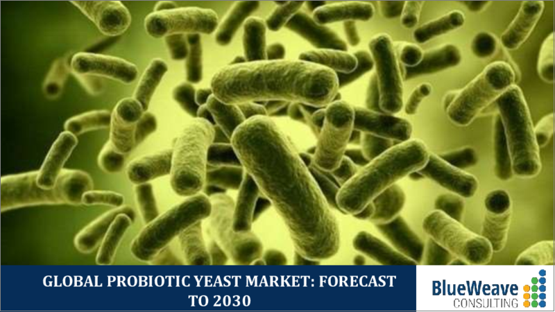 表紙：プロバイオティクス酵母市場- 世界の規模、シェア、動向分析、機会、予測レポート、2019-2029年