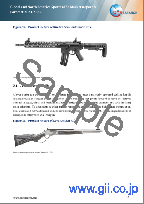 サンプル1：世界および北米のスポーツライフル市場：2023-2029年