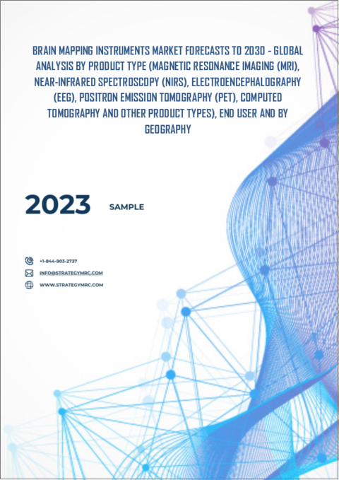 表紙：脳マッピング機器の世界市場、2030年までの予測：製品タイプ別、エンドユーザー別、地域別の世界分析
