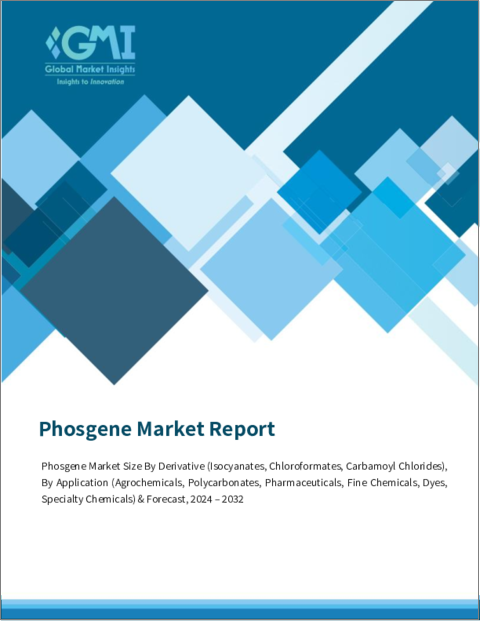 表紙：ホスゲン市場- 誘導体別、用途別、予測、2023年～2032年
