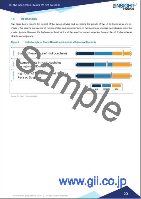 サンプル2：米国の水頭症シャント市場規模・予測、地域シェア、動向、成長機会分析レポート対象範囲：製品タイプ別、年齢層別、エンドユーザー別
