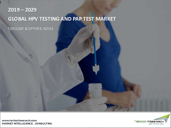 表紙：HPV検査とPAP検査の市場- 世界の産業規模、シェア、動向、機会、予測、2018年～2028年