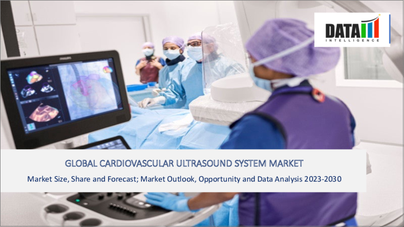 表紙：心血管超音波システムの世界市場-2023年～2030年