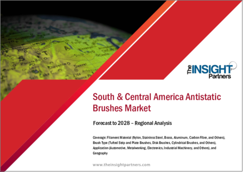 表紙：中南米の帯電防止ブラシ市場の2028年予測-地域別分析-フィラメント素材別、ブラシタイプ別、用途別