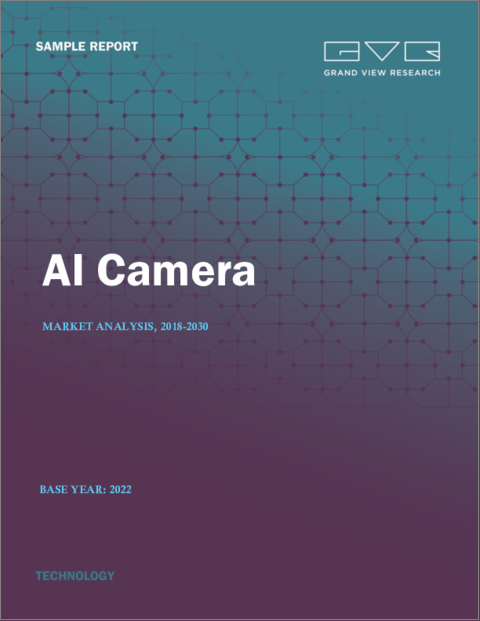 表紙：AIカメラの市場規模、シェア、動向分析レポート：コンポーネント別、タイプ別、技術別、産業別、地域別、セグメント別予測、2023～2030年