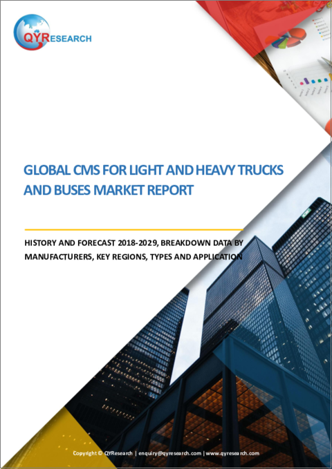 表紙：小型・大型トラックおよびバス用CMSの世界市場：2018-2029年
