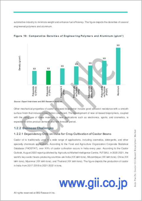 サンプル1：アジア太平洋地域のひまし油ベースバイオポリマー市場：2022-2031年