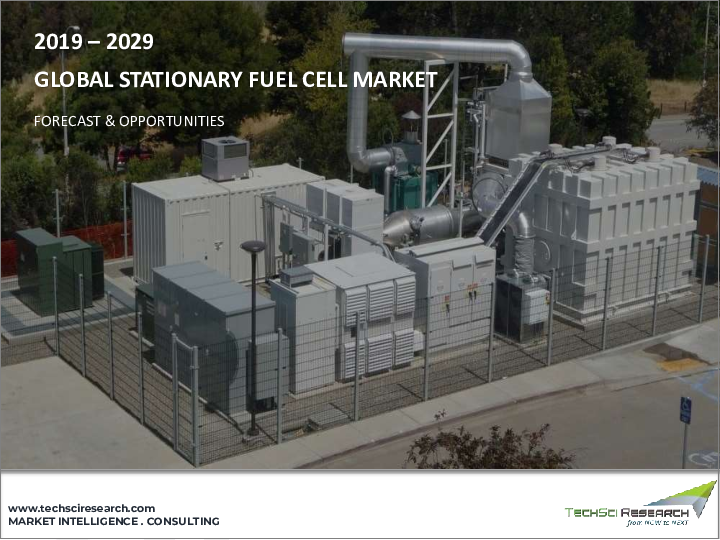 表紙：定置用燃料電池市場-世界の産業規模、シェア、動向、機会、予測：容量別、タイプ別、用途別、最終用途産業別、地域別、競合、2018～2028年