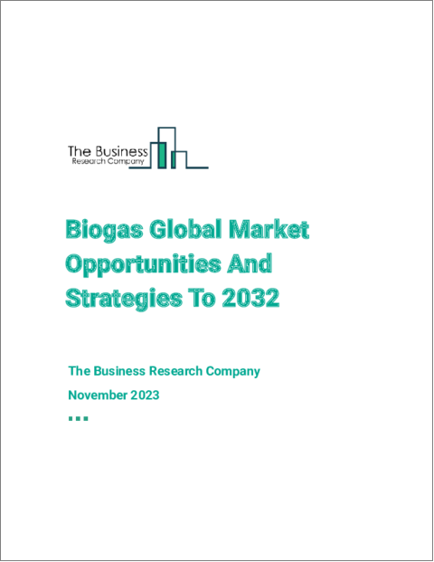 表紙：2032年までのバイオガスの世界市場機会と戦略
