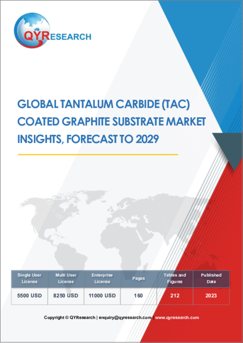 表紙：炭化タンタル (TaC) 被覆黒鉛基板の世界市場 (～2029年)：カスタマイズ版