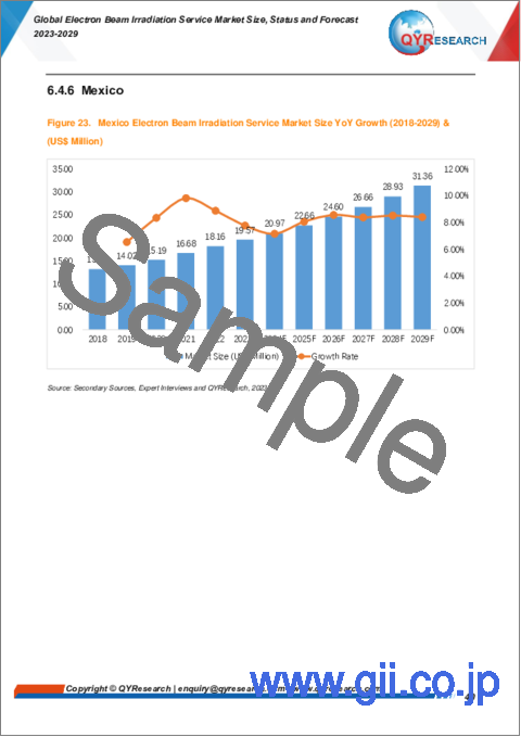 サンプル2：電子ビーム照射サービスの世界市場 (2023-2029年)：規模・現況・予測