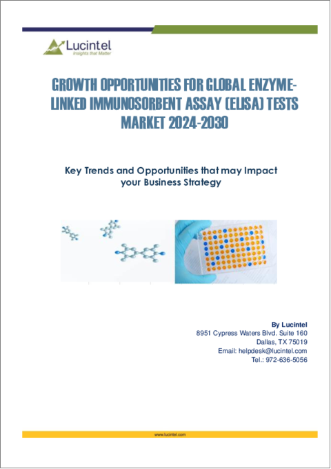 表紙：ELISA法（酵素結合免疫吸着測定法）市場レポート：2030年までの動向、予測、競合分析
