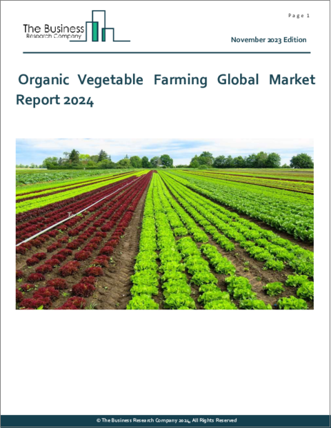 表紙：有機野菜農業の世界市場レポート 2024年