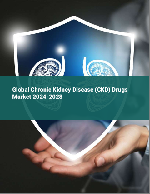 表紙：慢性腎臓病（CKD）治療薬の世界市場 2024-2028