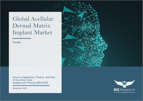 表紙：無細胞真皮マトリックス (ADM) インプラント：世界および地域市場の分析・予測 (2024-2030年)