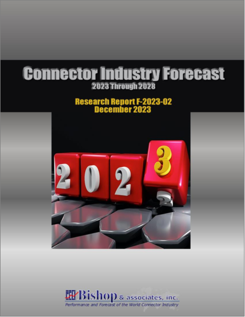 表紙：世界のコネクタ産業の将来予測 (2023年～2028年)