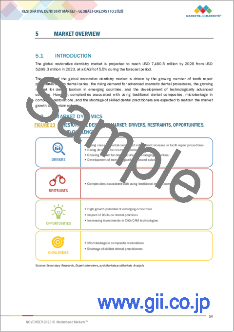 サンプル1：修復歯科の世界市場：製品別、エンドユーザー別、虫歯タイプ別、主要利害関係者-2028年までの予測