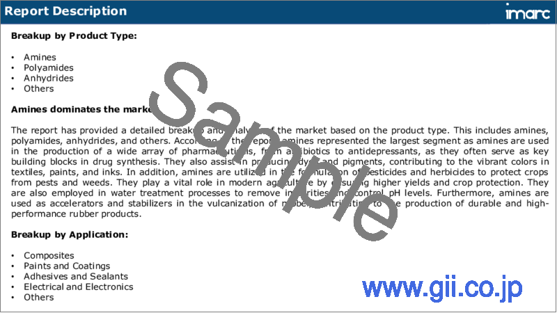 サンプル1：エポキシ硬化剤市場：世界の産業動向、シェア、規模、成長、機会、2023-2028年予測