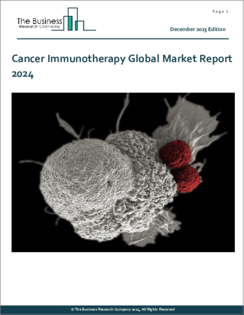 表紙：がん免疫療法の世界市場レポート 2024年