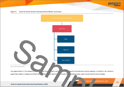 サンプル1：構造的心疾患の中南米市場の2028年までの予測- 地域別分析- 製品別、施術別、エンドユーザー別