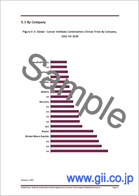 サンプル1：がん抗体併用療法の世界市場：市場機会と治験の分析 (2028年)