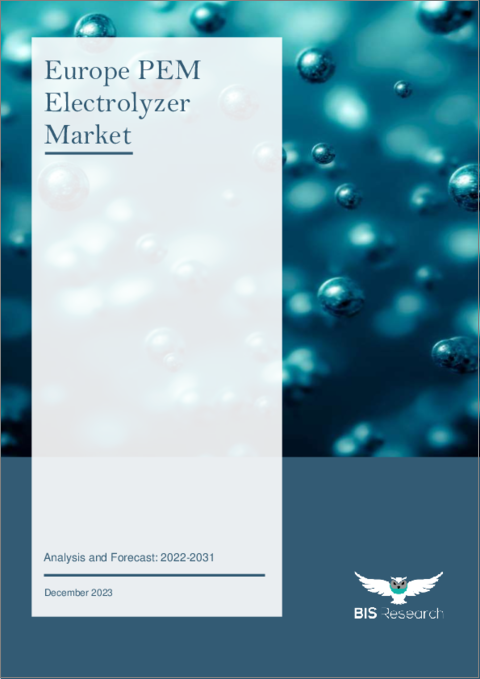 表紙：欧州のPEM電解槽市場の分析・予測：2022-2031年