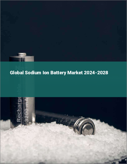 表紙：ナトリウムイオン電池の世界市場 2024-2028