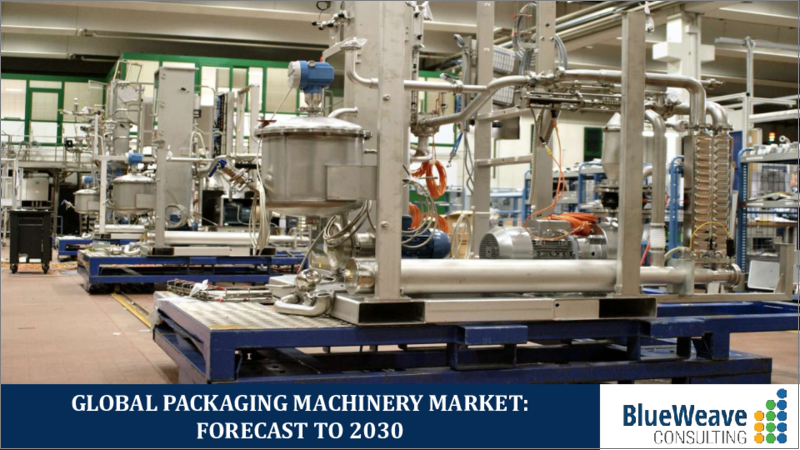 表紙：包装機械市場- 世界の規模、シェア、動向分析、機会、予測レポート、2019～2029年