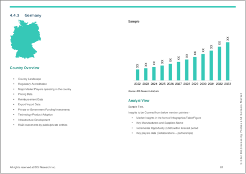 サンプル2：バイオプロセシング用プローブおよびセンサーの世界市場 (2024-2033年)：ワークフロー・エンドユーザー・タイプ・国 (12カ国超) 別の分析・予測