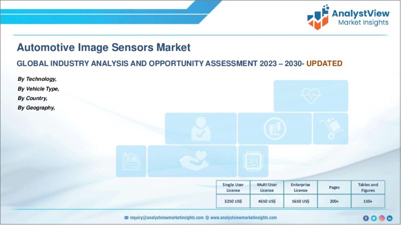 表紙：自動車用イメージセンサー市場：技術別、車種別、国別、地域別- 産業分析、市場規模、市場シェア、2023-2030年予測