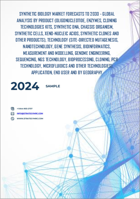 表紙：合成生物学市場の2030年までの予測：製品、技術、用途、エンドユーザー、地域別の世界分析