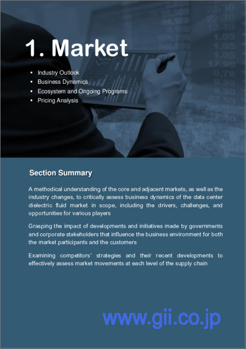 サンプル1：データセンター用誘電流体市場- 世界および地域別分析：用途別、製品別、国別分析-分析と予測（2023年～2028年）