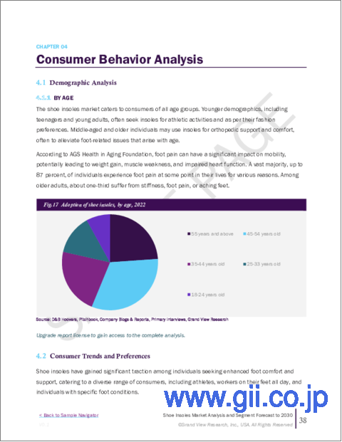 サンプル1：シューインソール市場規模、シェア、動向分析レポート：用途別、材料別、最終用途別、価格別、タイプ別、地域別、セグメント予測、2024年～2030年