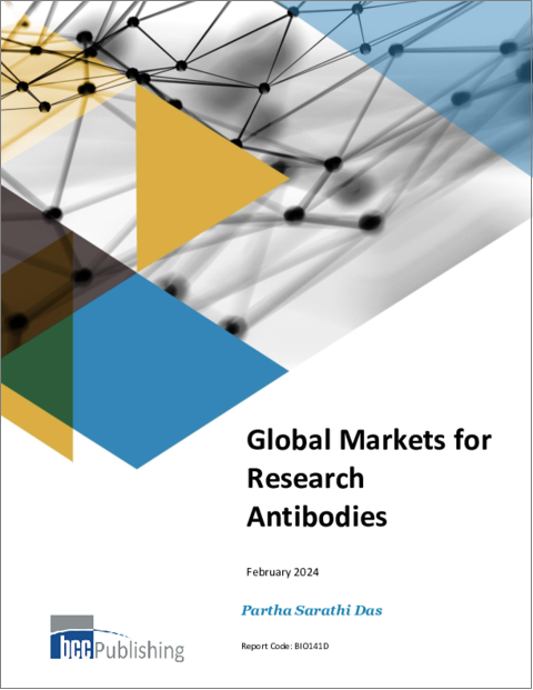 表紙：研究用抗体の世界市場