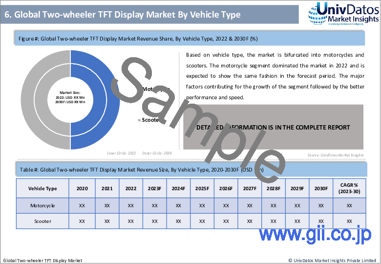 サンプル1：二輪車用TFTディスプレイ市場：現状分析と予測（2023-2030年）