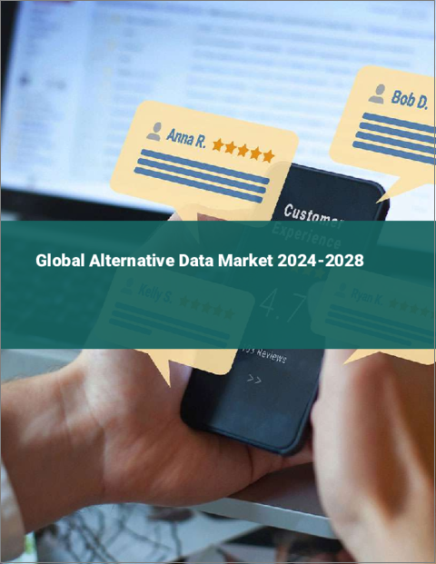 表紙：オルタナティブデータの世界市場 2024-2028