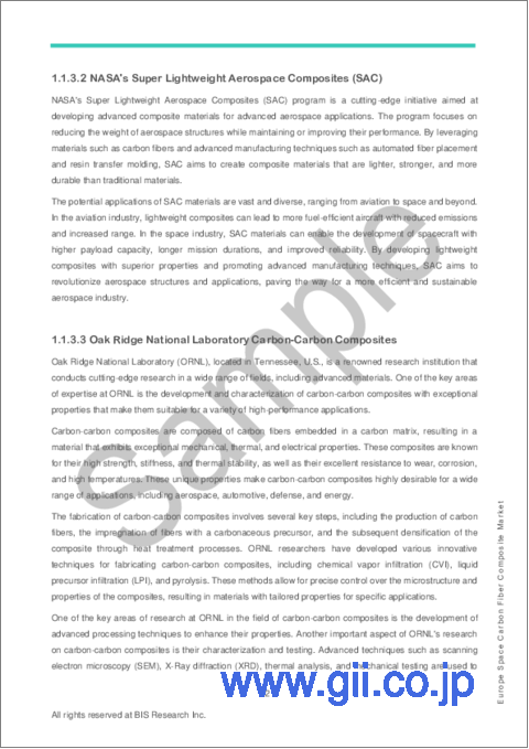 サンプル1：欧州の宇宙用炭素繊維複合材料市場：分析・予測 (2023-2033年)