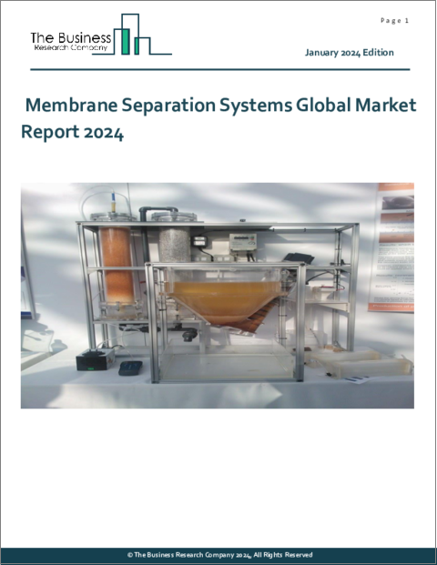 表紙：膜分離システムの世界市場レポート 2024年